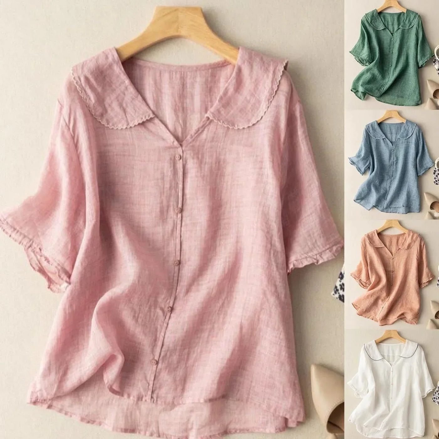 Lena Linen Blouse